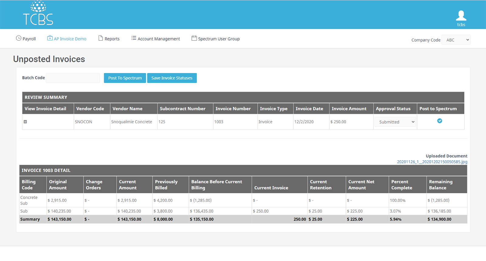 AP Invoice